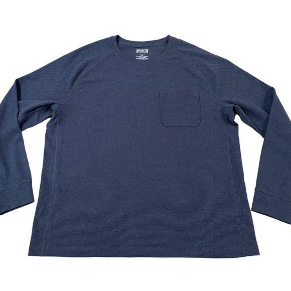 Duluth Trading Co. Thermal Shirt Men's Size XL Gray Long Sleeve Waffle Knit - Picture 1 of 5